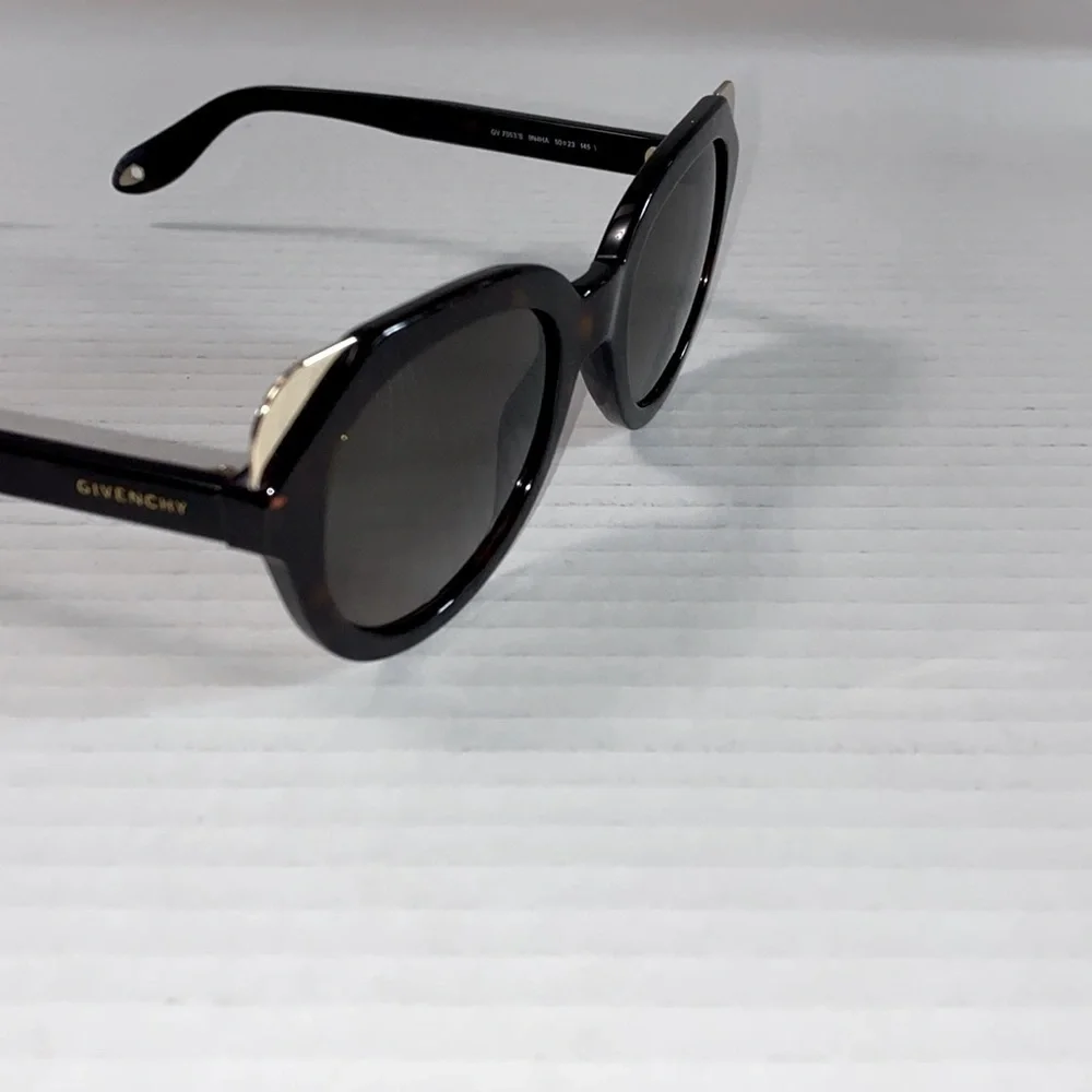 Givenchy oversized tortoise gold sunglasses Havana brown woman’s - Picture 8 of 17